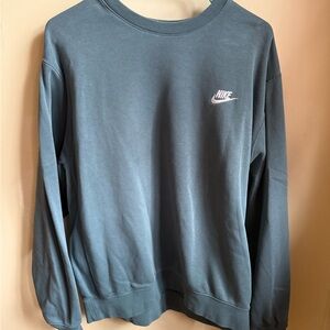 Nike Teal Crewneck Sweater with Signature Swoosh